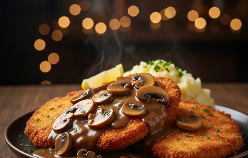 Chicken Schnitzel Mushroom Gravy