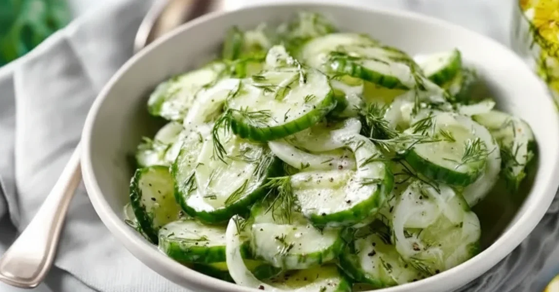 Cucumber Dill Salad Fresh Taste Summer Tradition