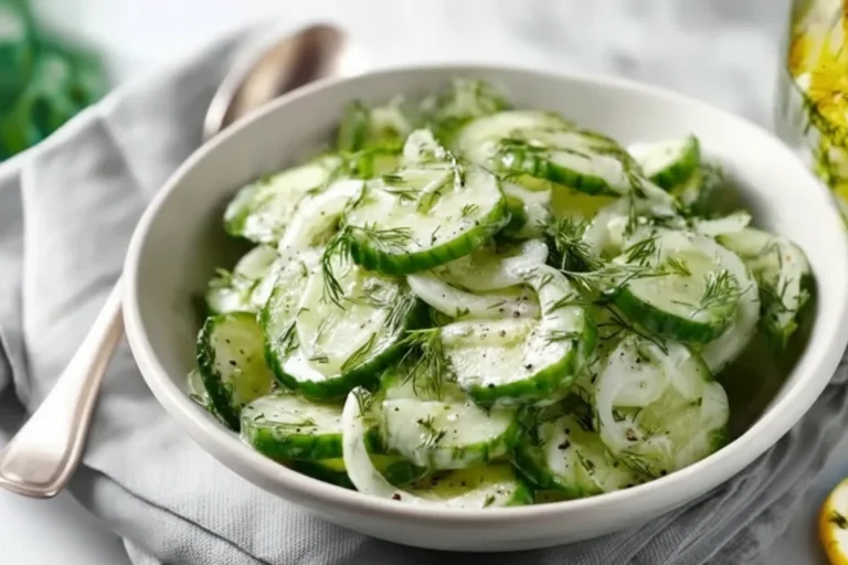 Cucumber Dill Salad Fresh Taste Summer Tradition