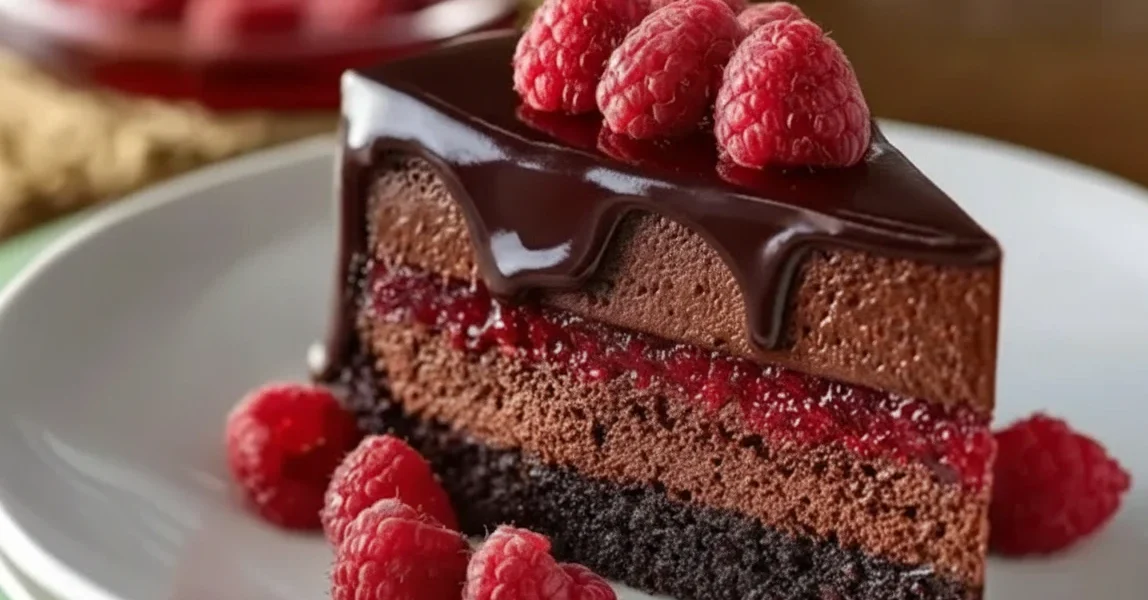 Dark Chocolate Raspberry Mousse Cake Dessert Worth Celebrating