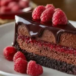 Dark Chocolate Raspberry Mousse Cake Dessert Worth Celebrating