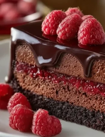 Dark Chocolate Raspberry Mousse Cake Dessert Worth Celebrating