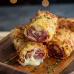 Keto Crispy Reuben Roll Ups