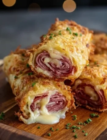 Keto Crispy Reuben Roll Ups