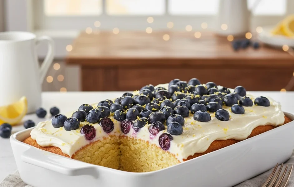 Pioneer Woman Blueberry Lemon Sheet Cake
