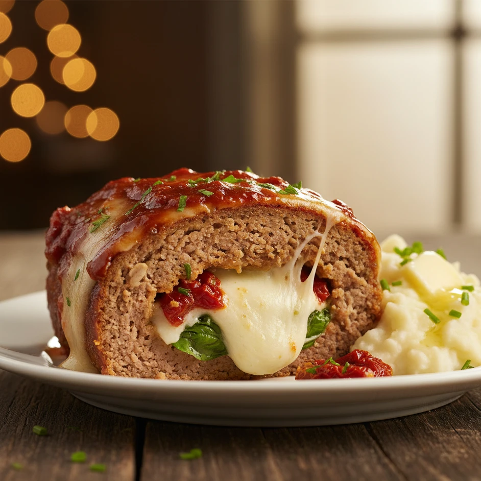 Stuffed Italian Meatloaf: A Cozy, Cheesy Dinner Delight