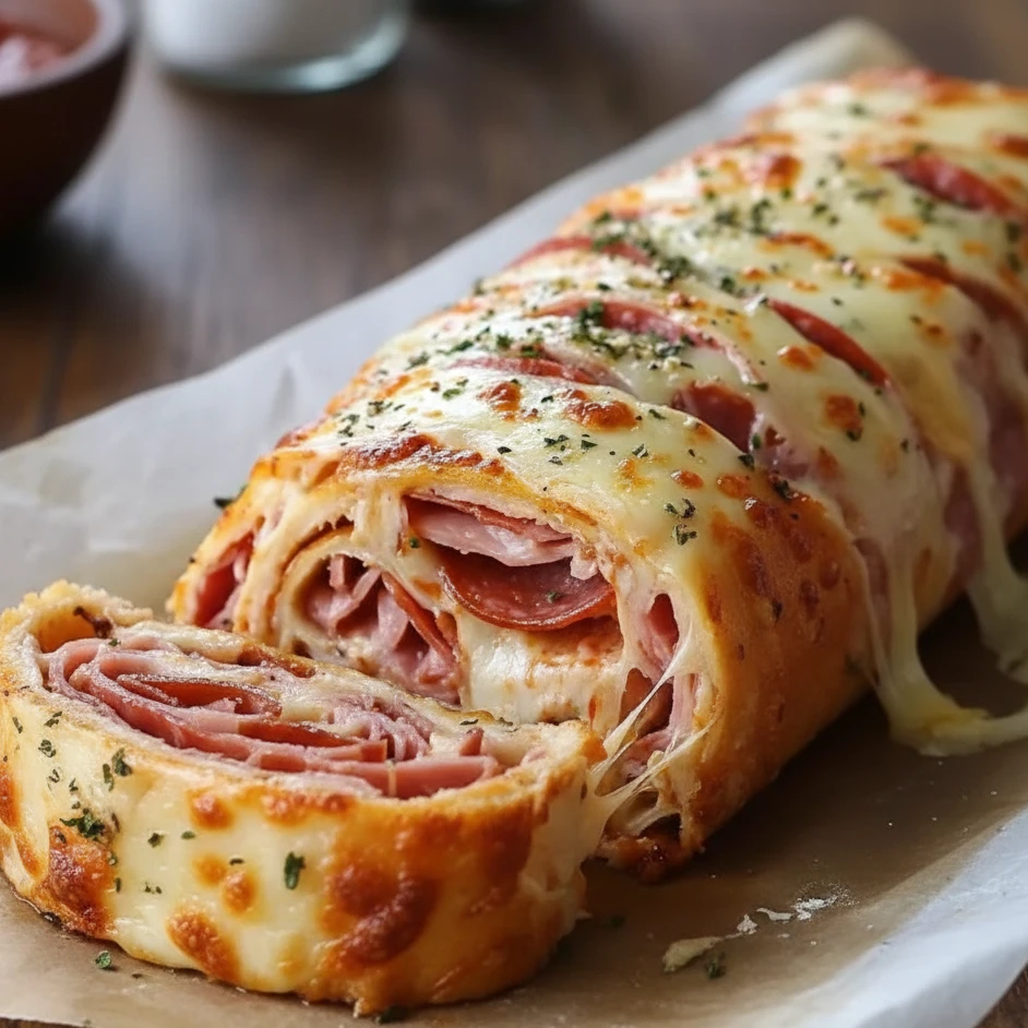 talian Stromboli Melted Cheese