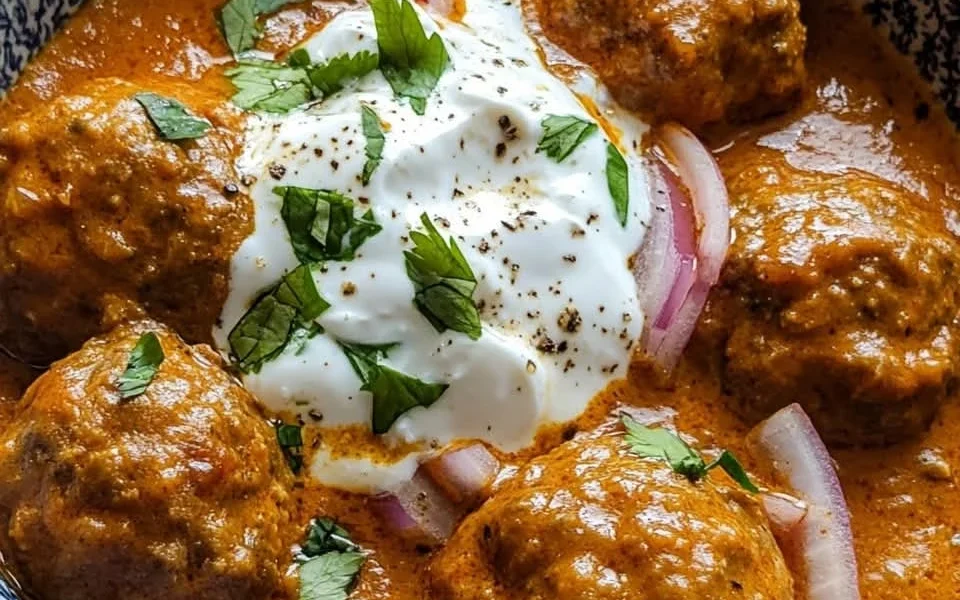 Aromatic Middle Eastern Lamb Kofta Curry Warm Spices